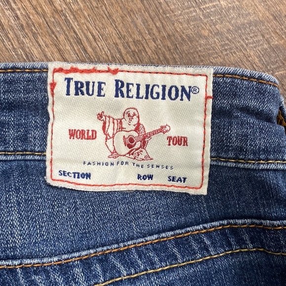 NWOT TRUE RELIGION HALLIE HIGH RISE SUPER SKINNY SZ 27 - Picture 5 of 15